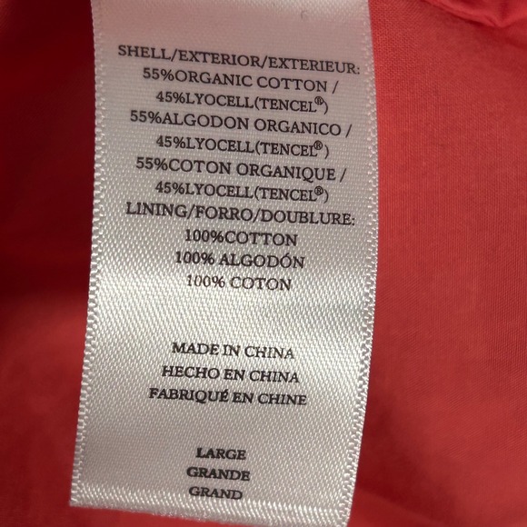 Rails Women Coral Pink Organic Cotton Tencel Cut-Out Midi Dress Large Sleeveless - Picture 11 of 13